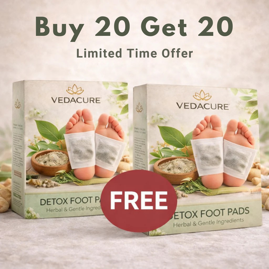 Ayurvedic 100% Herbal & Gentle Ingredient Foot Patches BUY 20 GET 20 FREE