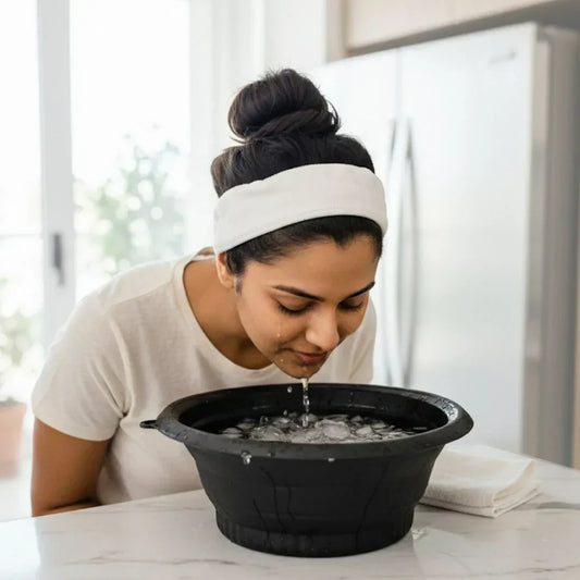 🧊 Collapsible Ice Facial Bowl ❄️💧 Silicone Ice Therapy❄️