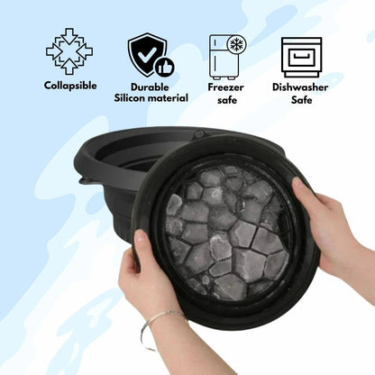 🧊 Collapsible Ice Facial Bowl ❄️💧 Silicone Ice Therapy❄️