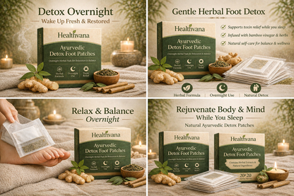 🌿 HealthVana Detox Foot Pads👣 | Buy 10 Get 20 Value (Pack of 30) FREE 🎁