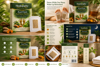 Helopathy Ayurclean foot Detox patches 🌿